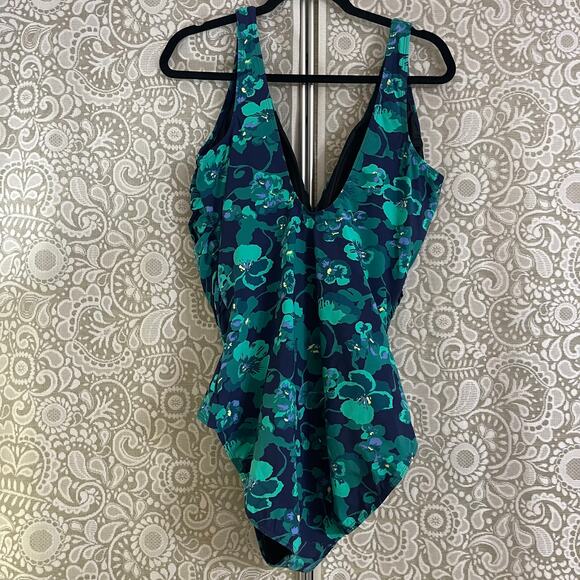 LL Bean One-Piece Bathing Suit 18 Long - Picture 2 of 7